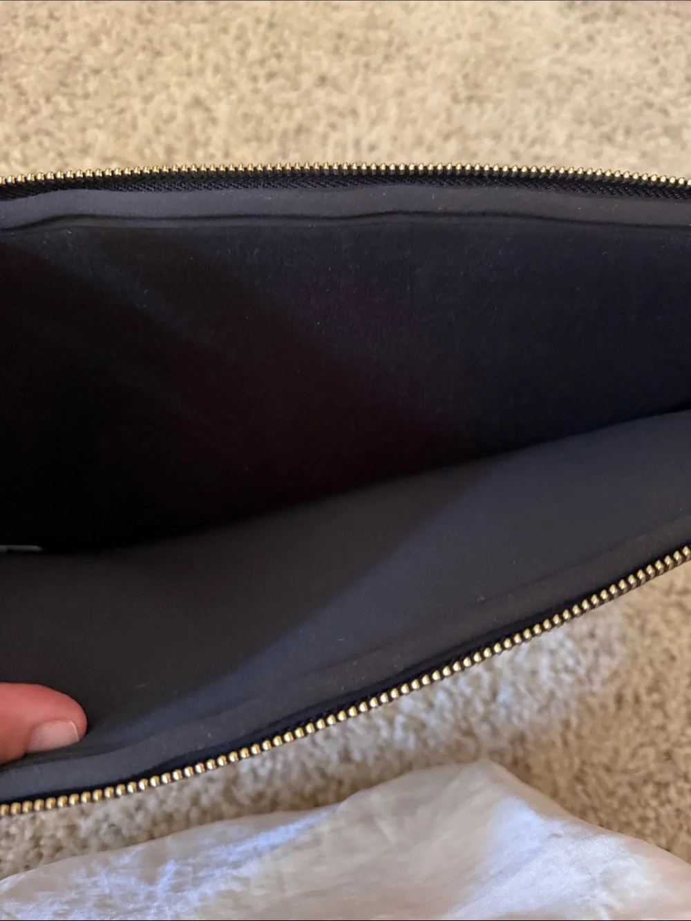 kate spade Black and White Striped Laptop Sleeve
